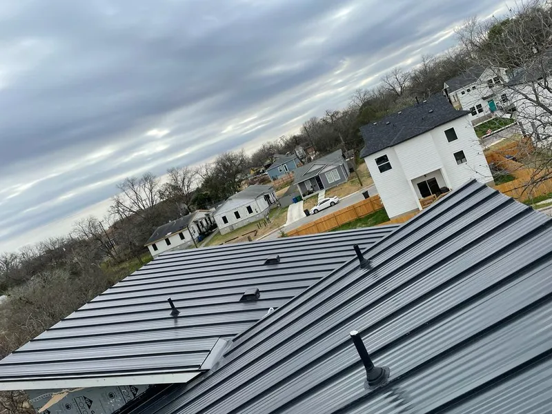 Standing seam metal roof panels with vents for Skylight Repair in Fishhook